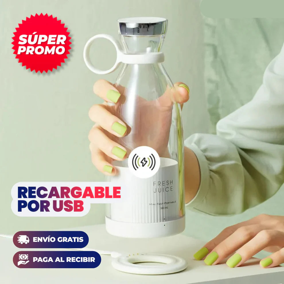 Aura- Mini Licuadora de vaso Portátil + Termo con pantalla de regalo!