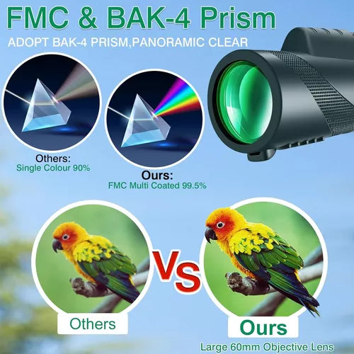 Telescopio Monocular con Soporte para Movil - Eagle™